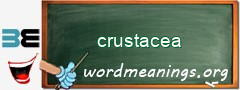 WordMeaning blackboard for crustacea